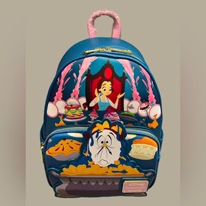 Loungefly Disney Beauty and the Beast Be Our Guest Mini Backpack